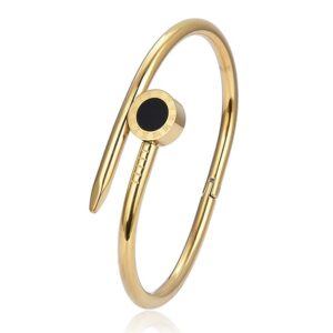 anti tarnish cuff band style bangle bracelet