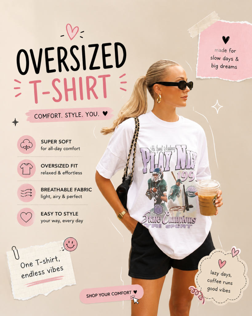 Home oversized tshirt